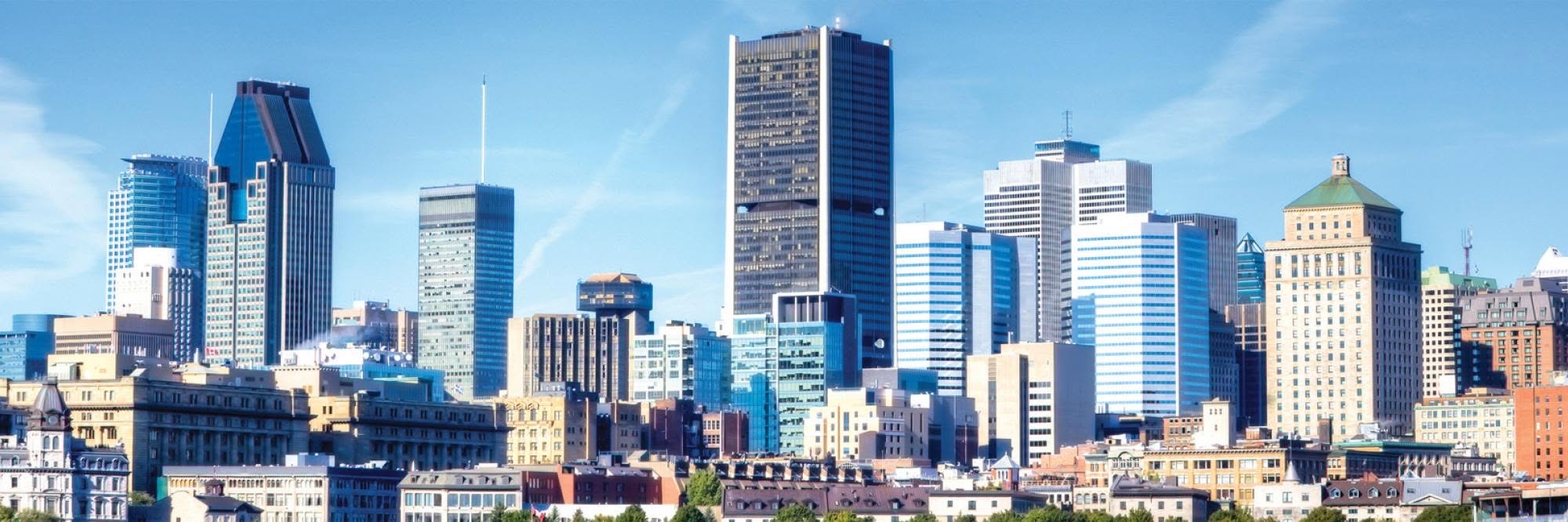 View of downtown Montréal